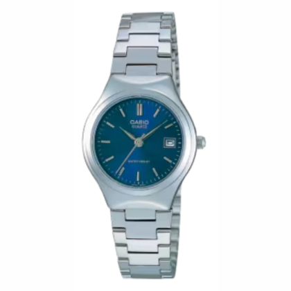Casio General LTP-1170A-2ARDF Blue Dial Silver Stainless Steel Women Watch